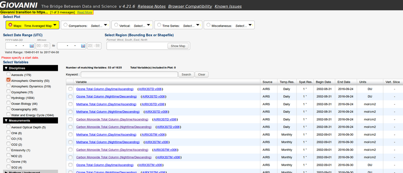 Giovani NASA Data Resource