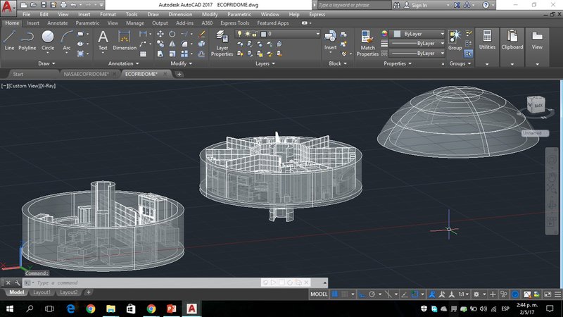 Final Product!  2 levels of ecological, friendly and ¨domed¨ ways for living!