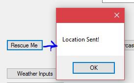 The special feature of the app is the Rescue Me button which will allow the user to send his/her location to the operating office. 