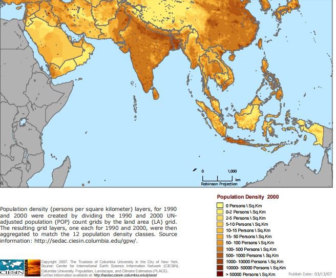 This Picture shows why this app is needed. The highly dense region is also highly flood risky zone.